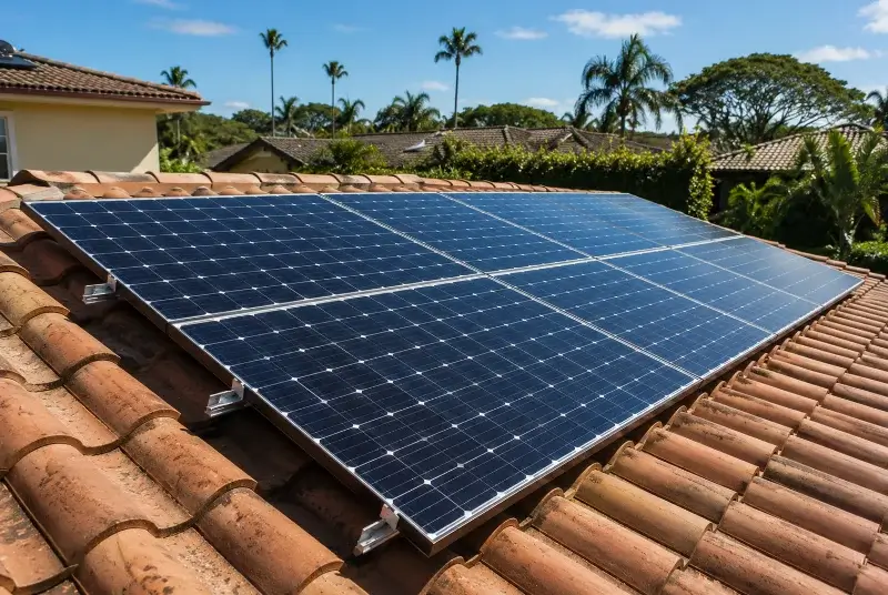 Installation de panneaux solaires à Lesquerde